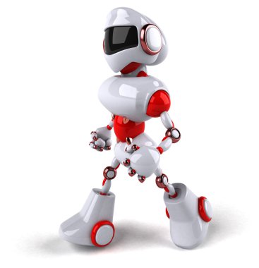 Eğlenceli çizgi film robot