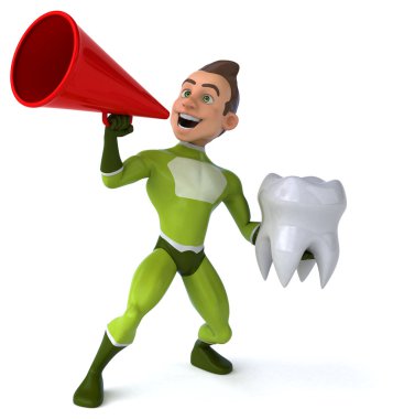 Diş eğlenceli süper kahraman
