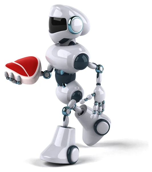 Robô com bife — Fotografia de Stock