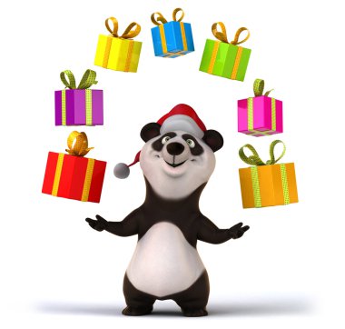 Noel hediyeleri ile Panda