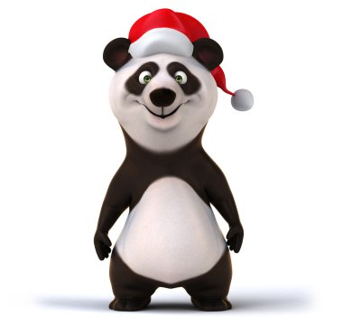 Eğlenceli çizgi film panda