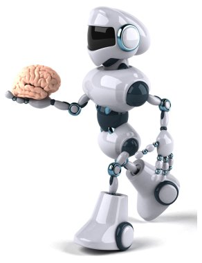 Eğlenceli çizgi film robot