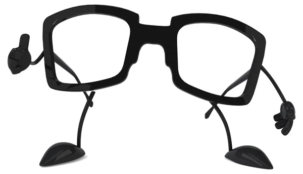 Roliga tecknade glasögon — Stockfoto