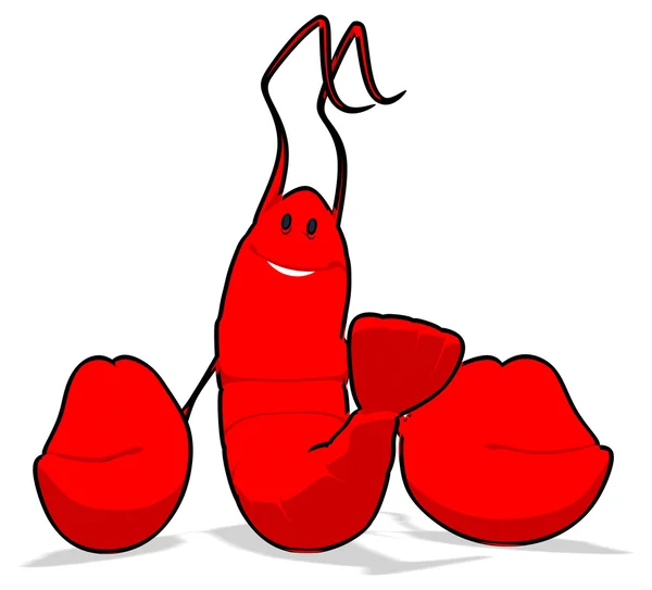 Szórakoztató karikatúra homár — Stock Fotó