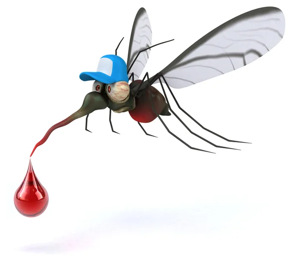Diversión de dibujos animados Mosquito —  Fotos de Stock