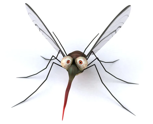 Mosquito divertido dos desenhos animados — Fotografia de Stock