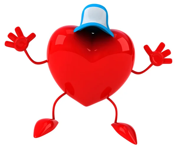 Divertente cuore cartone animato — Foto Stock
