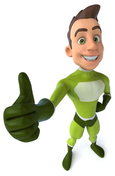 Fun cartoon superhero — Stock Photo, Image