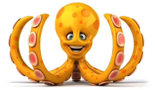 Divertido pulpo de dibujos animados — Foto de Stock