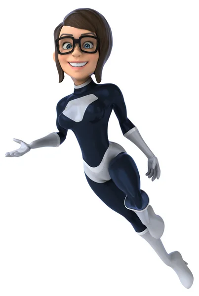 Fun superhero female — Stock Photo, Image