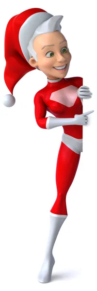 Weihnachtsmann-Weibchen — Stockfoto