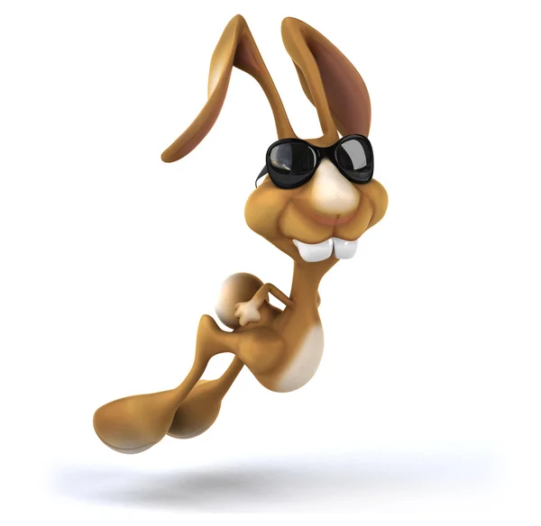 Divertido conejo de dibujos animados —  Fotos de Stock