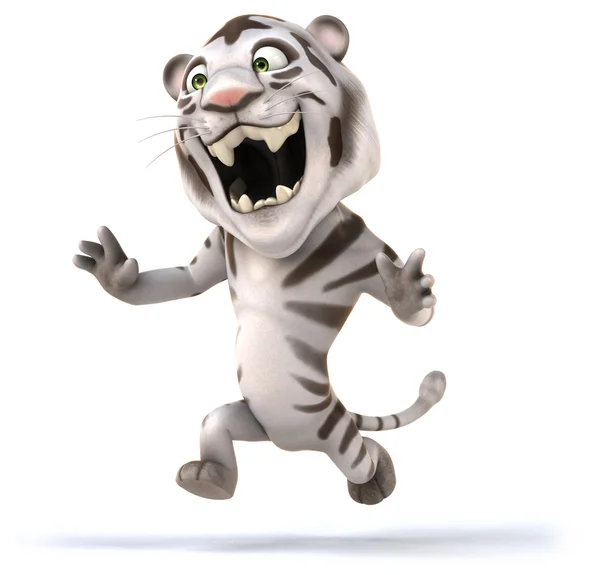 Fun white tiger — Stock Photo, Image