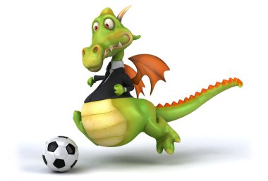 ejderha futbol topu ile eğlenceli bir