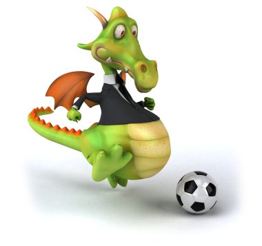 ejderha futbol topu ile eğlenceli bir