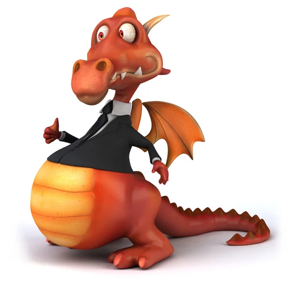 Spaß Cartoon Drache — Stockfoto