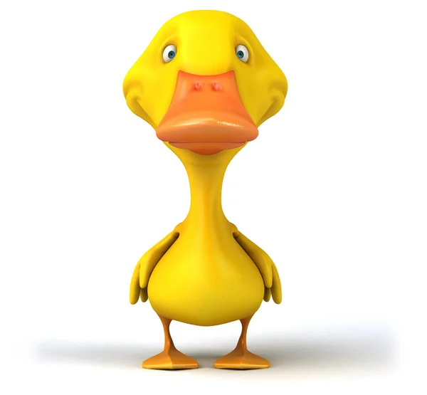 Fun cartoon duck — Stock Photo, Image