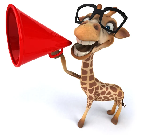 Leuke cartoon giraffe — Stockfoto