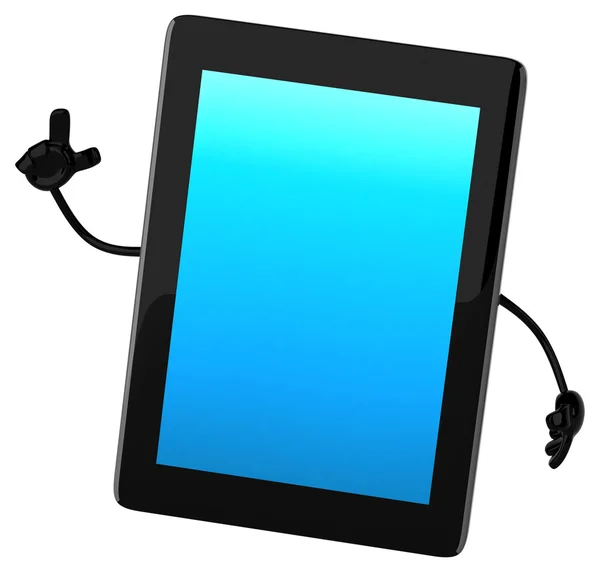 Leuke cartoon Tablet PC — Stockfoto