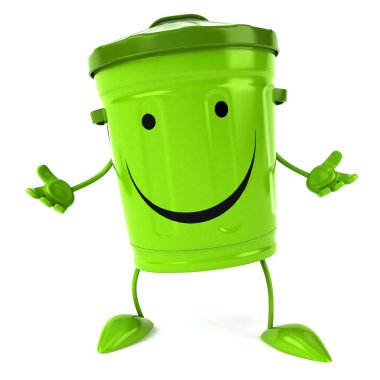 yeşil çöp kutusu