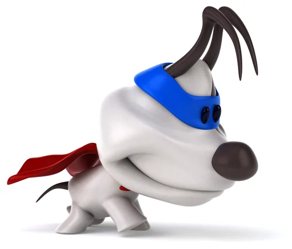 Oyunculuk köpek süper kahraman — Stok fotoğraf
