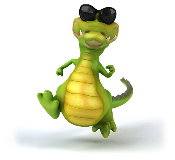 Fun cartoon crocodile — Stock Photo, Image