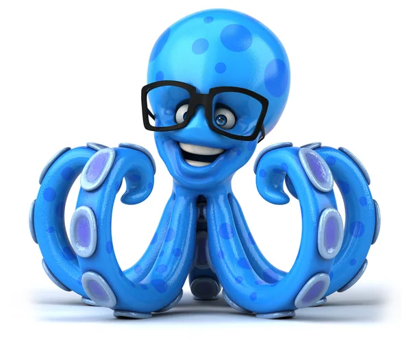 Fun cartoon octopus — Stock Photo, Image