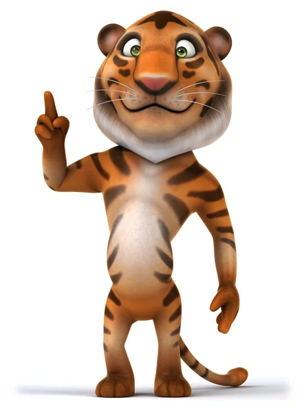 Divertido tigre dos desenhos animados — Fotografia de Stock