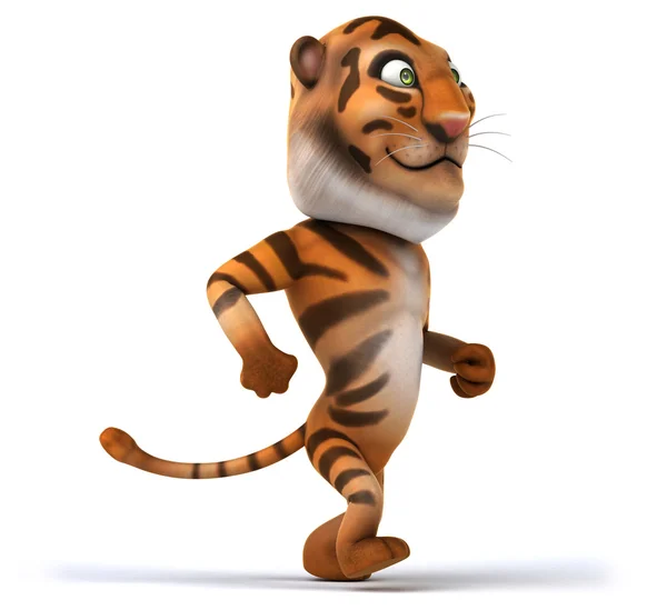 Fun cartoon tiger — Stock Photo, Image