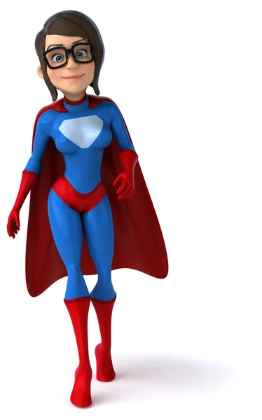 Fun female superhero — Stock Photo, Image