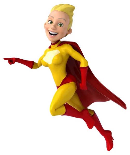 Fun female superhero — Stock Photo, Image