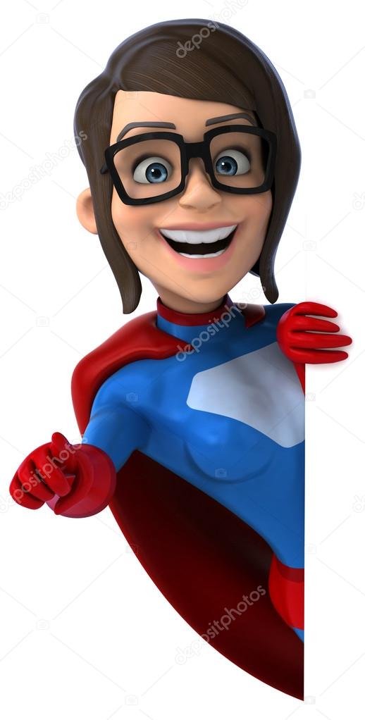 Fun female superhero
