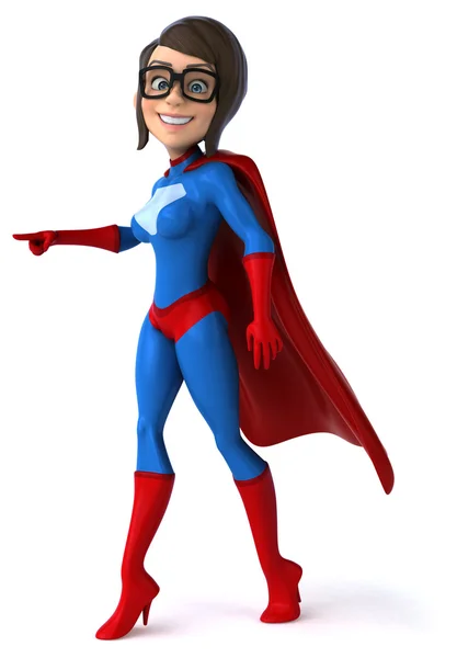 Leuke vrouwelijke superheld — Stockfoto