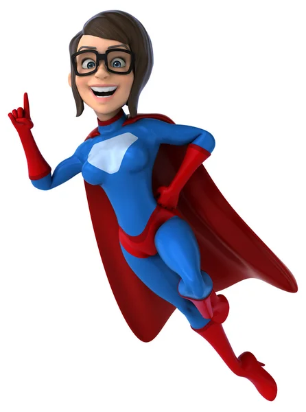 Fun female superhero — Stock Photo, Image