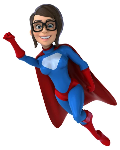 Fun female superhero — Stock Photo, Image