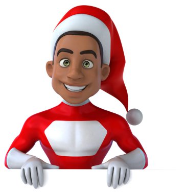 Siyah Noel Baba ve Pano