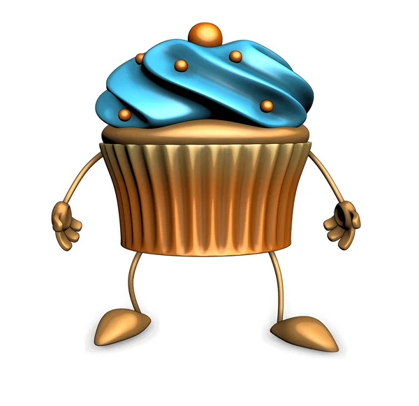 Cartoon Cupcake — Stock Photo, Image