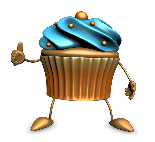 Cartoon Cupcake — Stockfoto