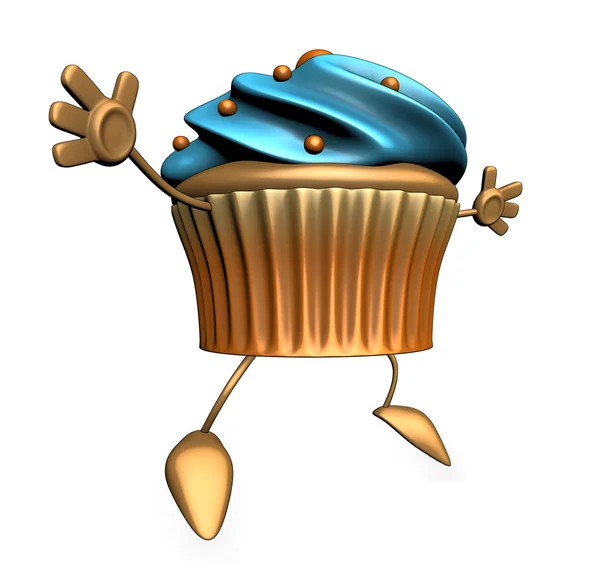 Cupcake cartone animato — Foto Stock