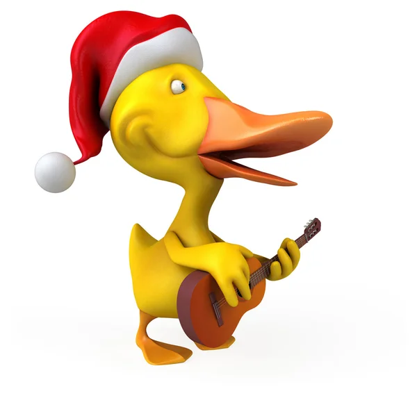 Funny cartoon duck — Stock Photo, Image