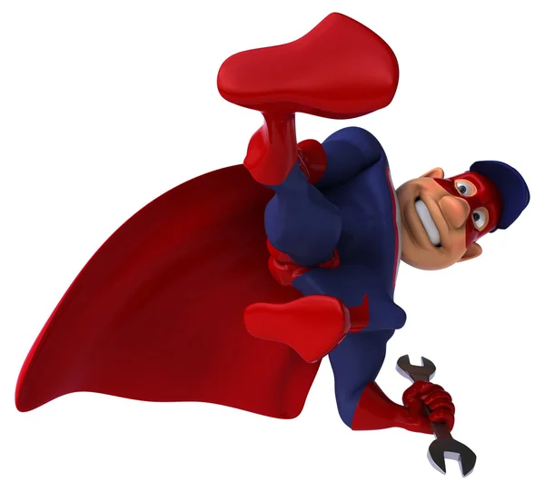 Fun cartoon superhero — Stock Photo, Image