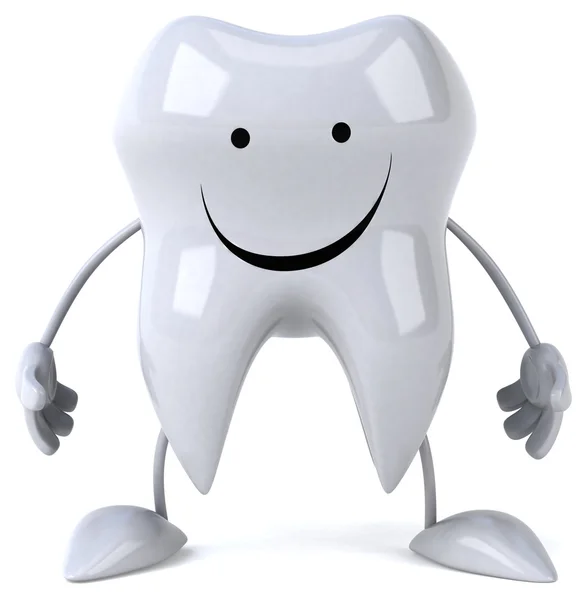 Fun cartoon tooth — Stock Photo, Image