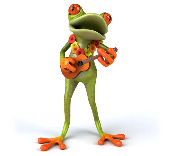 Fun cartoon frog — Stock Photo, Image