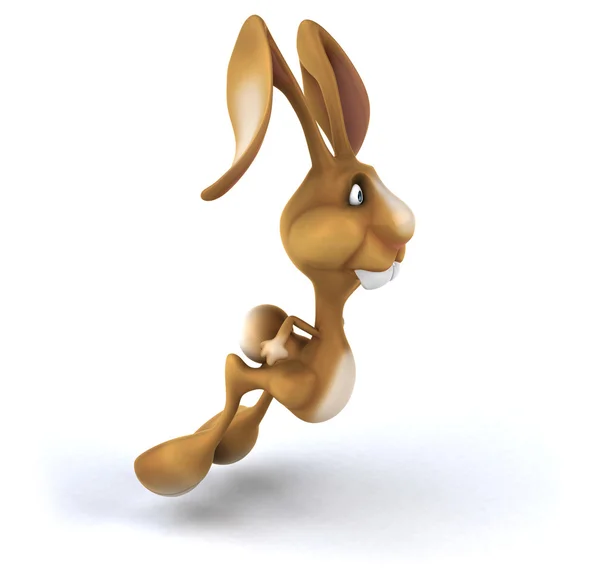 Divertente coniglio cartone animato — Foto Stock
