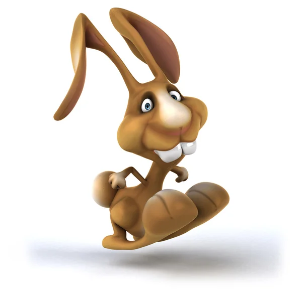 楽しい漫画のウサギ — ストック写真