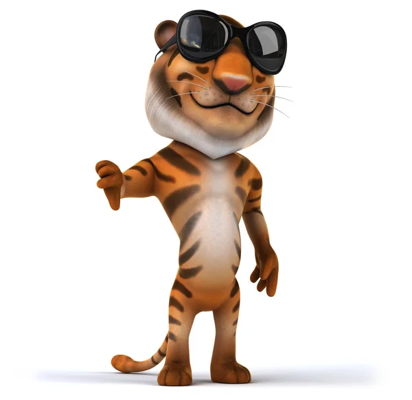 Fun tiger in sunglasses — Stock Photo, Image