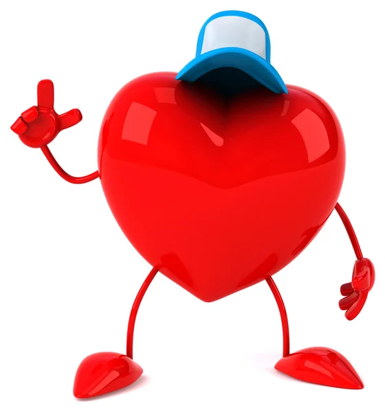 Fun heart in cap — Stock Photo, Image