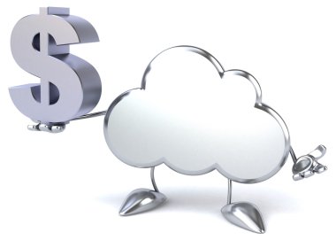 Dolar işareti ile bulut