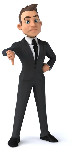 Fun businessman in suit — Stock Photo, Image