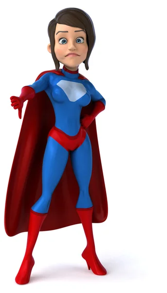 Fun female superhero — Stock Photo, Image